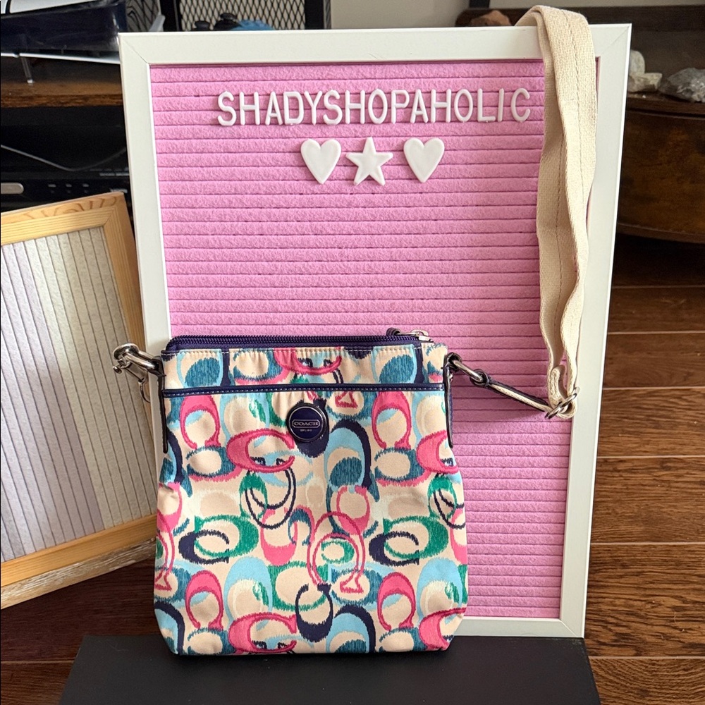 Coach Multicolor Patterned Crossbody Bag